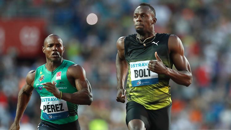 10,06 Sekunden reichten Usain Bolt zum Sieg in Ostrava. International konkurrenzfähig ist die Zeit nicht.