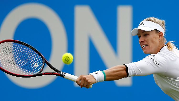 Angelique Kerber zeigt sich in Eastbourne deutlich formverbessert.