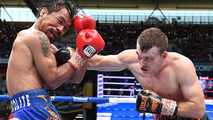 Manny Pacquiao musste gegen Jeff Horn tüchtig einstecken.