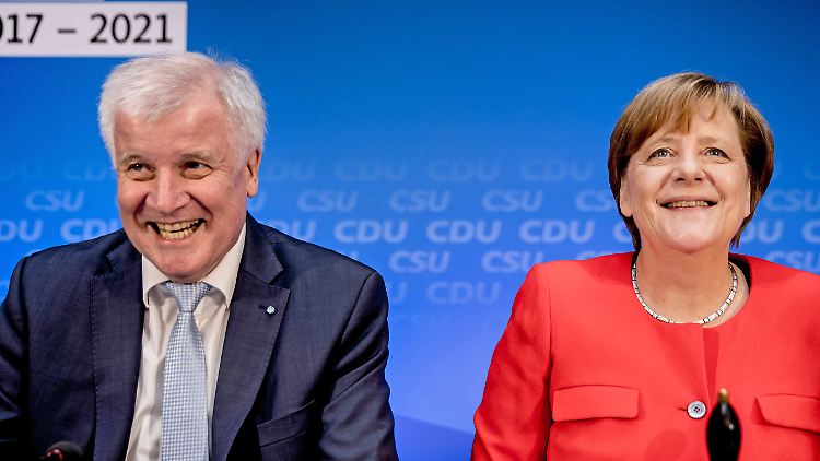 CSU-Chef Horst Seehofer und CDU-Chefin Angela Merkel 
