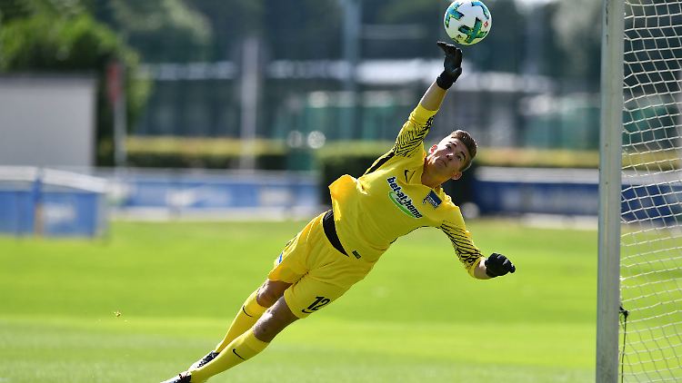 Jonathan Klinsmann spielt bei Hertha BSC um einen Profivertrag.