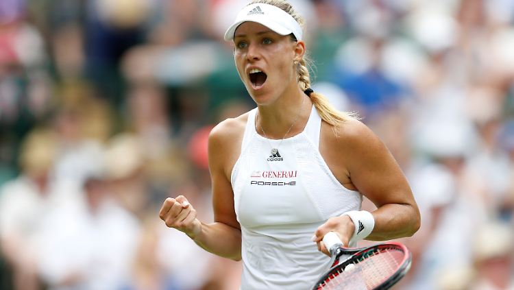 Angelique Kerber ringt Qualifikantin Irina Falconi nieder - und erreicht die zweite Runde.