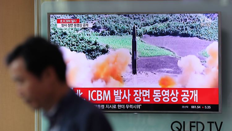 Am vergangenen Dienstag testete Nordkorea eine Interkontinentalrakete.