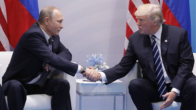Putin (links) und Trump treffen in Hamburg das erste Mal persönlich aufeinander.
