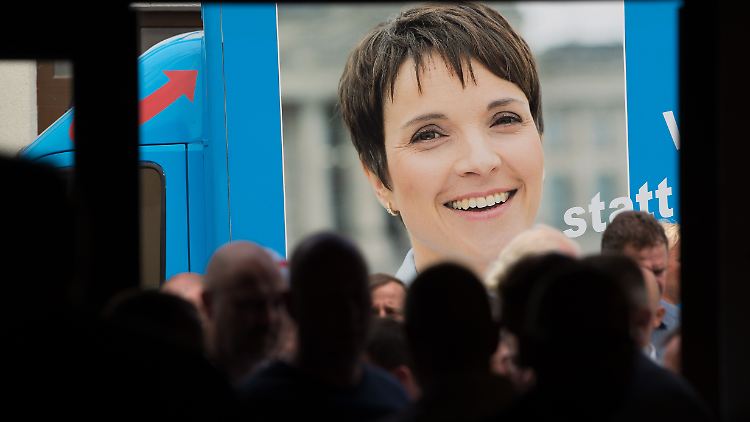 Frauke Petry kam nicht selbst zum Parteitag, auf dem über ihre Direktkandidatur entschieden wurde.
