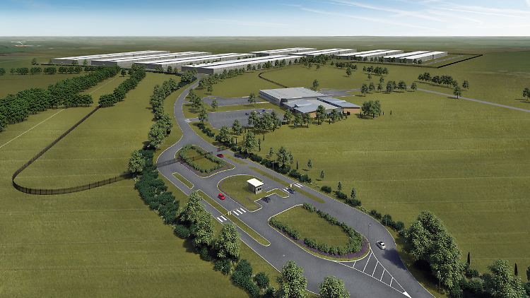 Streng abgeschirmte Hochsicherheitsanlage: So soll das neue Rechenzentrum in Dänemark aussehen (Grafik).