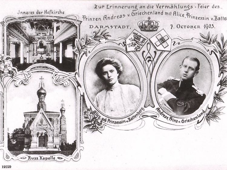 Philips Eltern Alice von Battenberg und Prinz Andreas von Griechenland.
