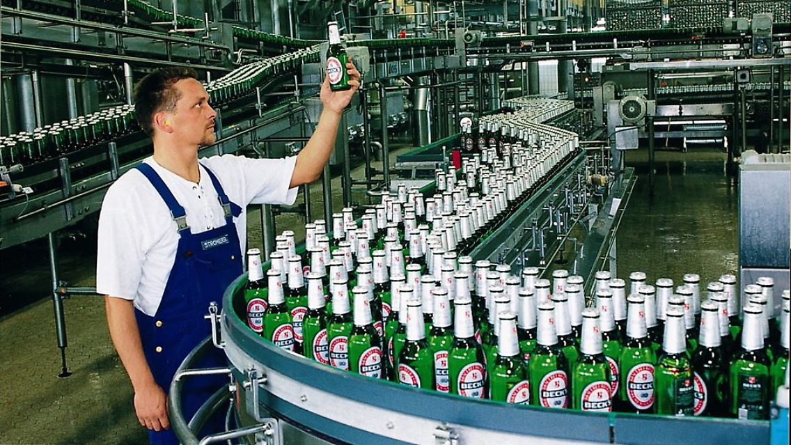 Produktion bei Beck's.