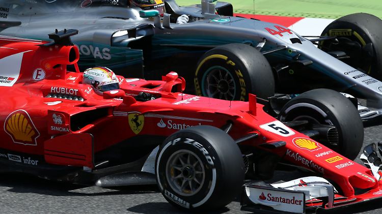 Zweikampf Rad an Rad zwischen Vettel und Hamilton: Nächstes Jahr vielleicht auch in London?