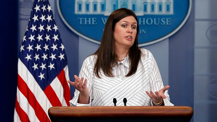 Die Sprecherin der Weißen Hauses, Sarah Huckabee Sanders, gab ein erstes Statement zum Amtsenthebungsantrag ab.
