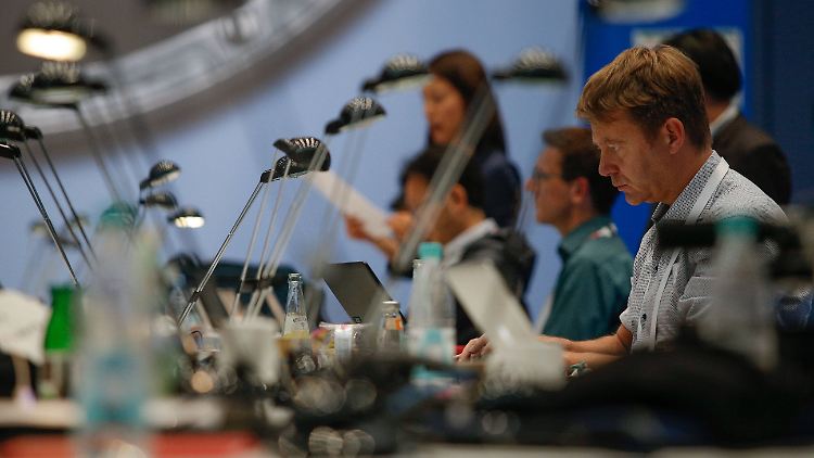 Der Zugang zum G20-Pressecenter blieb einigen Journalisten verwehrt.