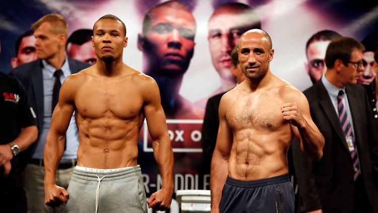 Arthur Abraham glaubt fest an einen Sieg gegen Chris Eubank jr. (l.).