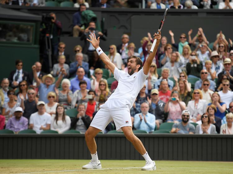 Rasen-Ekstase: Marin Cilic steht im Endspiel von Wimbledon.