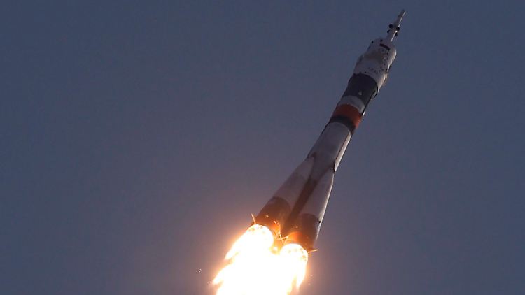 Eine Sojus-Rakete beim Start.