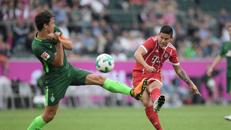 Kam, sah und siegte, traf aber noch nicht: James Rodriguez beim FC Bayern.