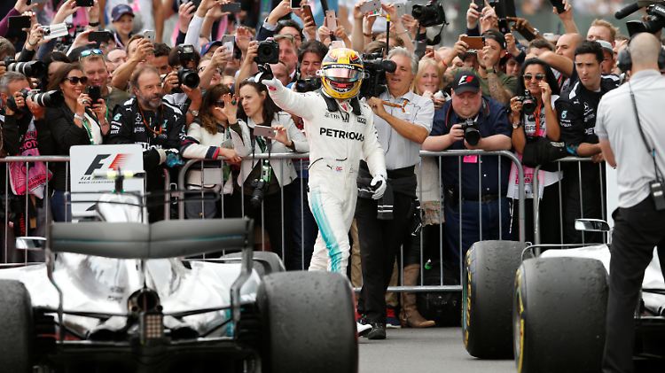 Lewis Hamilton feierte seinen vierten Silverstone-Sieg in Folge.
