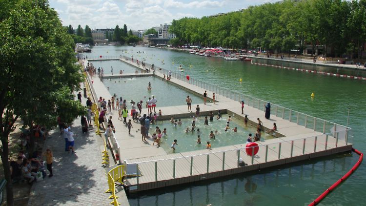 Ganz neues Badevergnügen: das Bassin de la Villette in Paris.