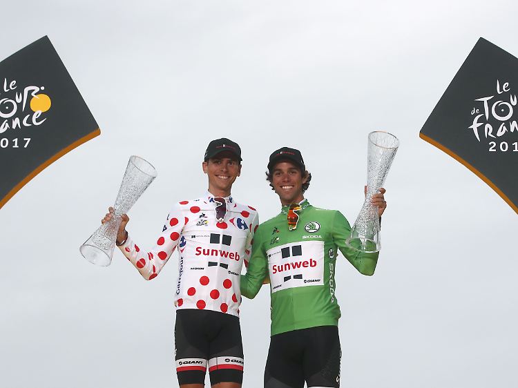 Warren Barguil (l.) und Michael Matthews: starkes Sunweb-Duo.