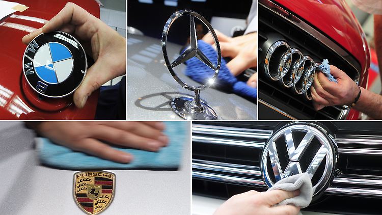 Von den Vorwürfen sind fünf große Autobauer betroffen: BMW, Daimler, Audi, Porsche und VW.