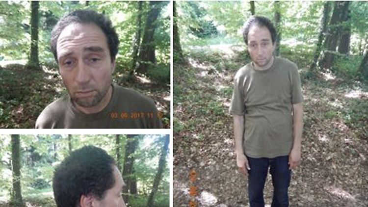 Mit diesen Bildern fahndet die Polizei nach Franz Wrousis.