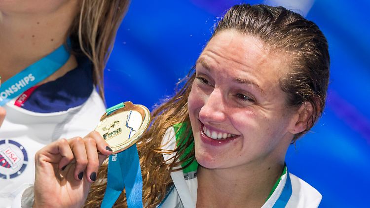 Bei der Schwimm-WM in Ungarn feierten die Fans "Iron Lady" Katinka Hosszu.