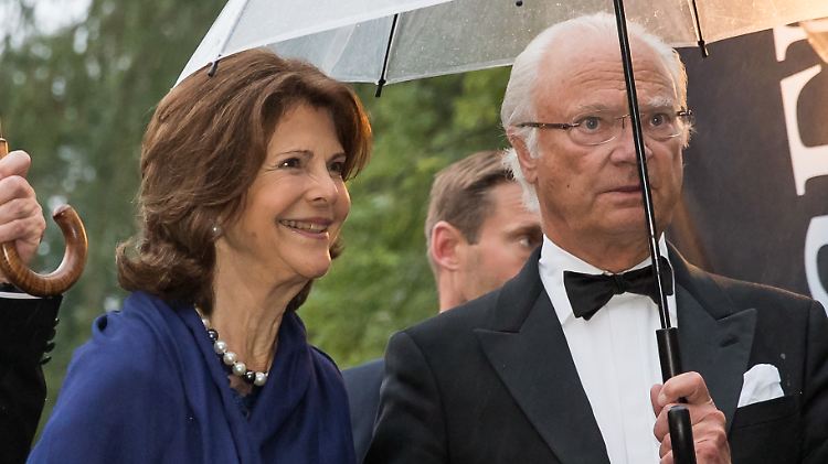 Silvia und Carl Gustav von Schweden bei der Eröffnung der Bayreuther Festspiele