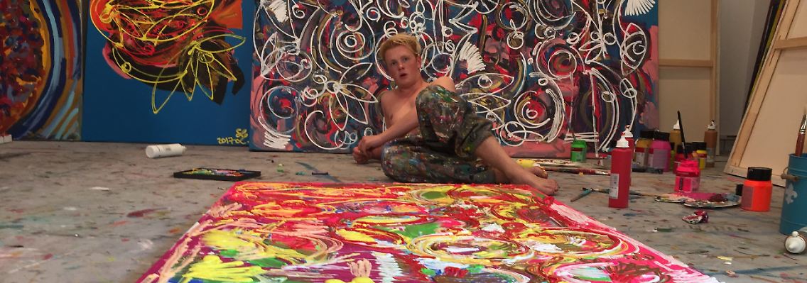 Mit 19 Jahren begeistert Leon Löwentraut die internationale Kunstwelt.