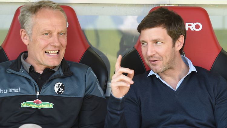Streich und sein Sportdirektor Jochen Saier sind trotz namhafter Abgänge bestens vorbereitet auf die neue Saison.