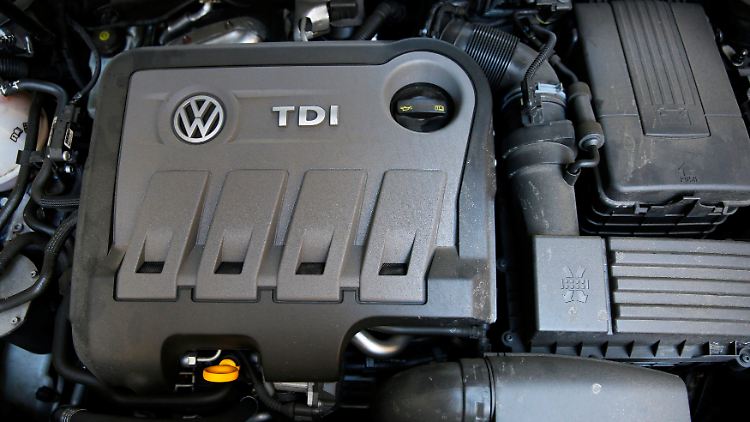 Ein Diesel-Motor von VW.