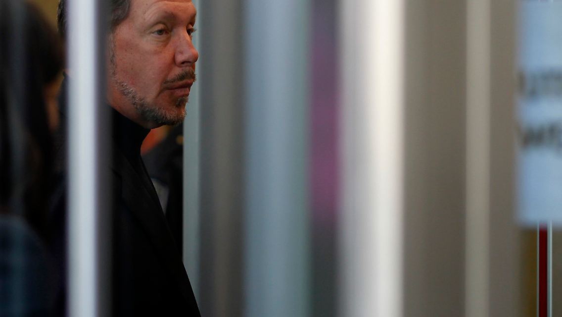 Oracle-Chef Ellison auf dem Weg zu einem Gerichtstermin in Oakland.