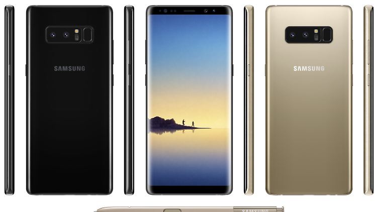So sieht mit großer Wahrscheinlichkeit das Galaxy Note 8 aus.
