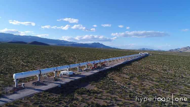 Der Hyperloop wird in der Wüste in Nevada getestet.