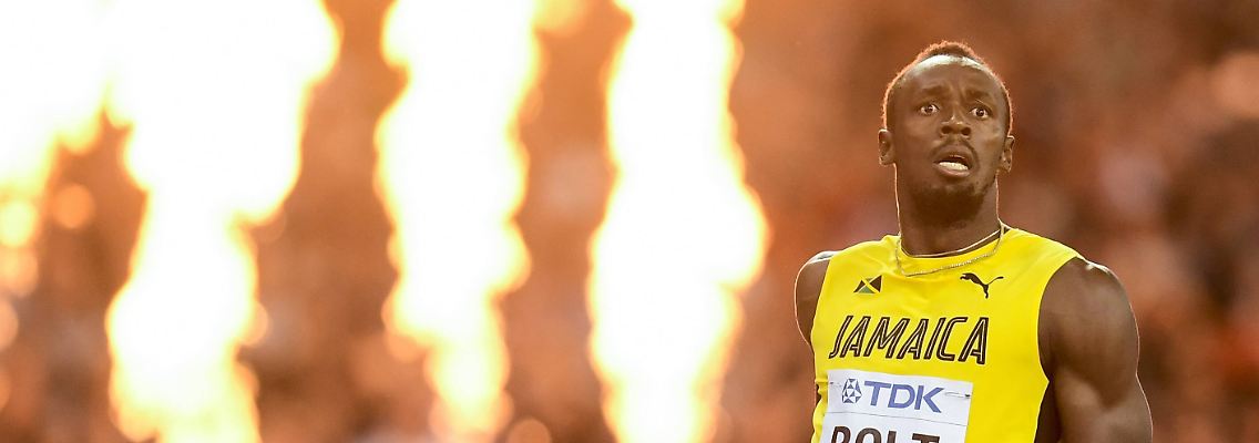 Ob er's geahnt hat? Nach seiner Niederlage im letzten 100-m-Lauf wirkt Usain Bolt plötzlich fast demütig.