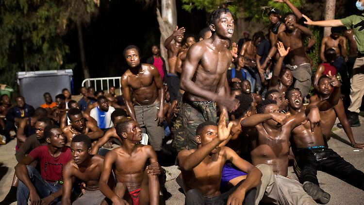 Sie haben es geschafft: Etwa 186 Menschen ist die Flucht in die Europäische Union gelungen.