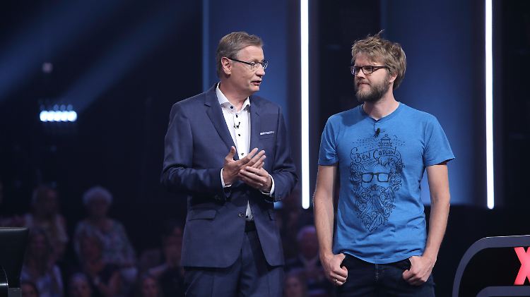 Moderator Günther Jauch, Kandidat Lasse Paetzold: Es ist vorbei ...