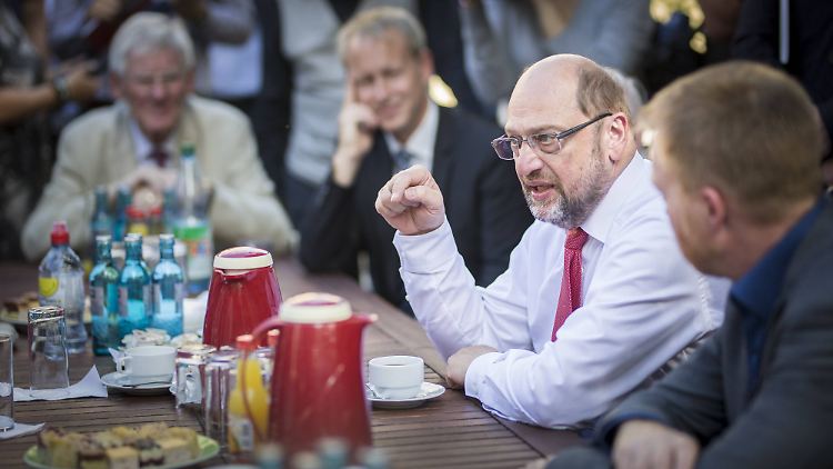 Schulz beim Besuch in Jena