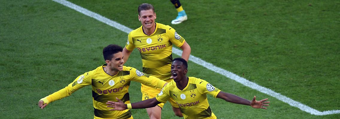 Könnte dem BVB einen wahren Geldsegen bringen: Angreifer Dembélé (rechts)