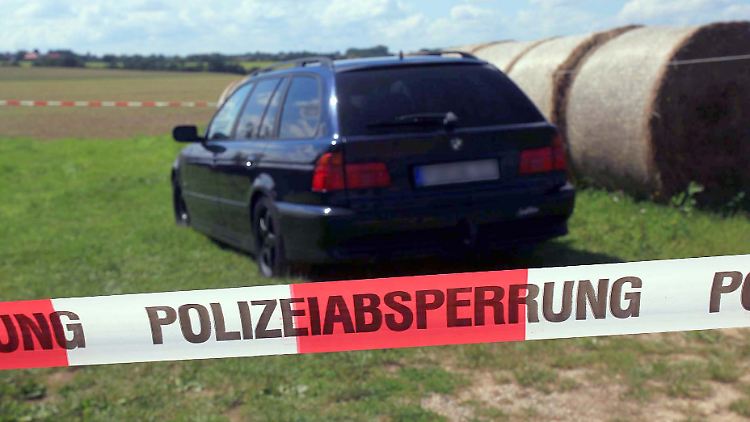 Der Fluchtwagen des Verdächtigen.