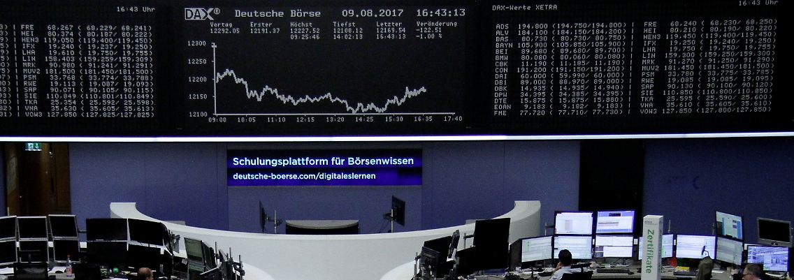 Mehr ab als auf geht es zur Wochenmitte mit dem Dax.
