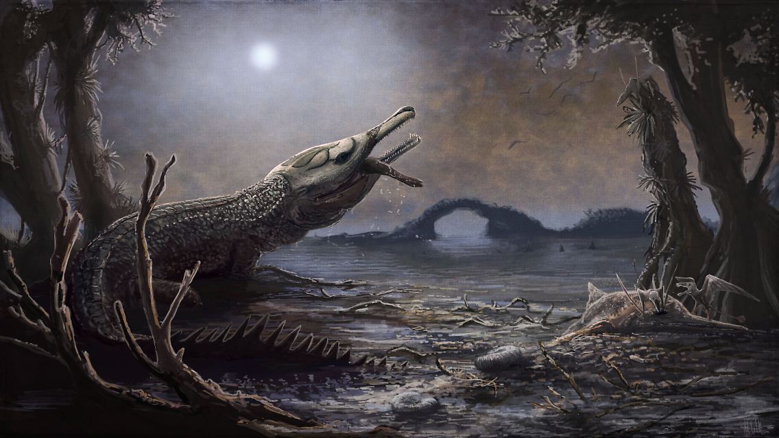 Das ist Lemmys Krokodil. Oder auch: Lemmysuchus obtusidens.