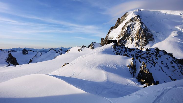 Der Mont Blanc du Tacul ist 4248 Meter hoch.
