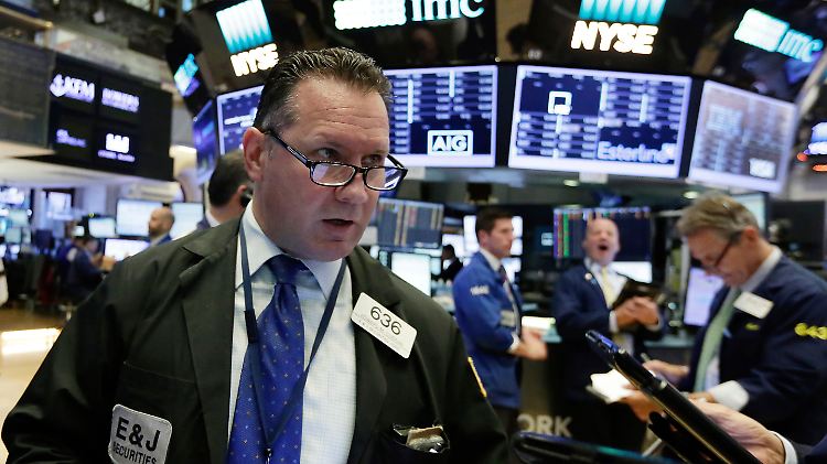 Ein Händler an der New Yorker Börse.