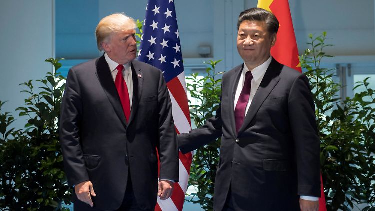 Beim G20-Gipfel in Hamburg trafen sich Xi und Trump persönlich.