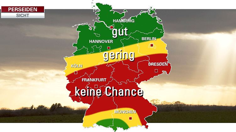 So stehen die Chancen, einen Blick auf den Sternschnuppen-Schauer zu erhaschen.