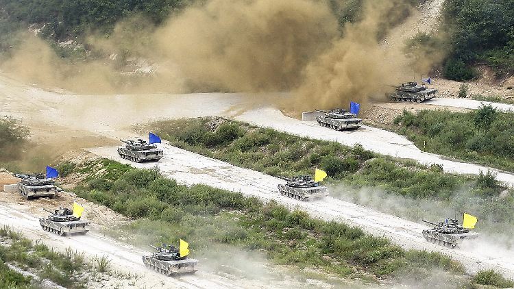 Jedes Jahr führen die USA und Südkorea ein gemeinsames Militärmanöver durch. Davon wollen sie auch 2017 nicht abrücken.