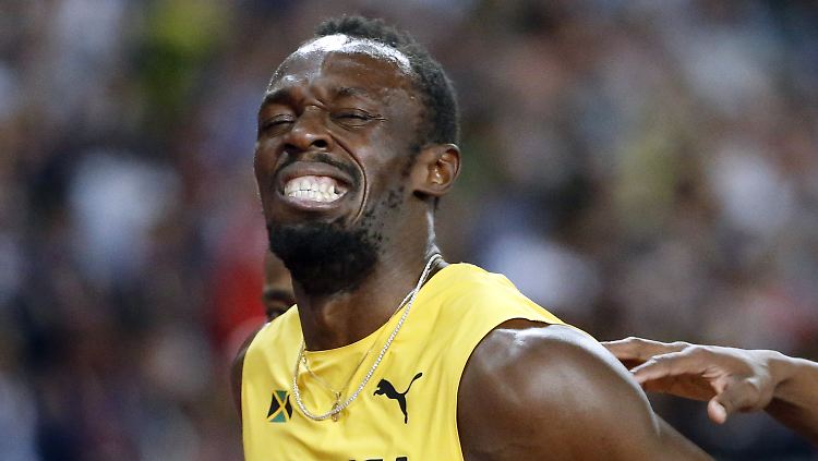 Ein schmerzliches Karriereende: Usain Bolt.