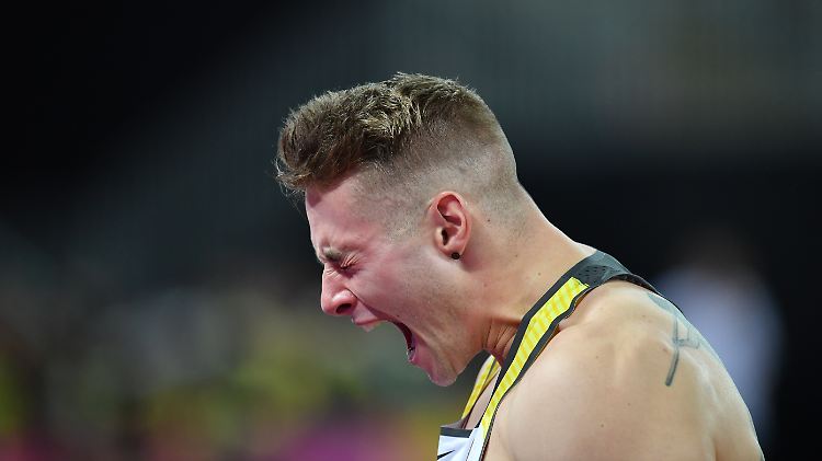 Vetters Ur-Schrei: Gold im Speerwurf. Der einzige deutsche Titel bei der Leichtathletik-WM in London.