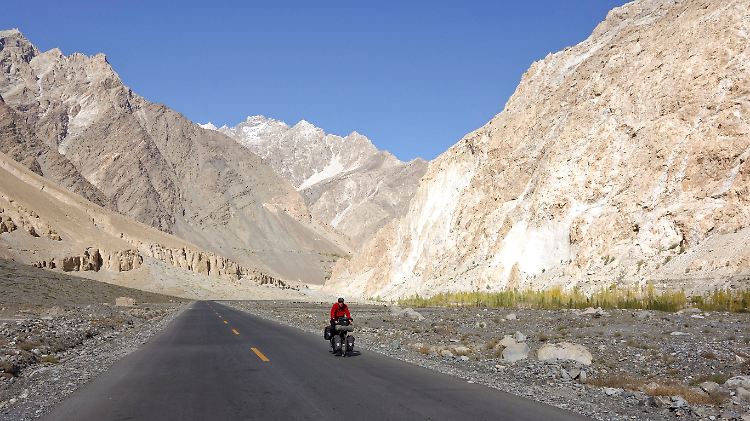 Der Karakorum Highway in Pakistan.