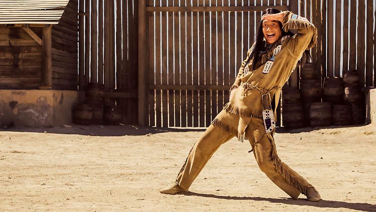 Noch ein letztes Mal der Häuptling der Apachen: Michael "Bully" Herbig als Winnetou.