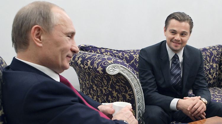Freundschaft! Wladimir Putin und Leonardo DiCaprio. 